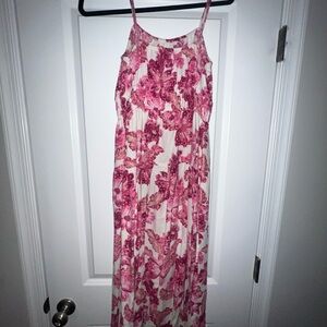 Old Navy Pink and White Floral Dress